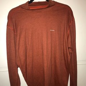 Patagonia orange turtleneck